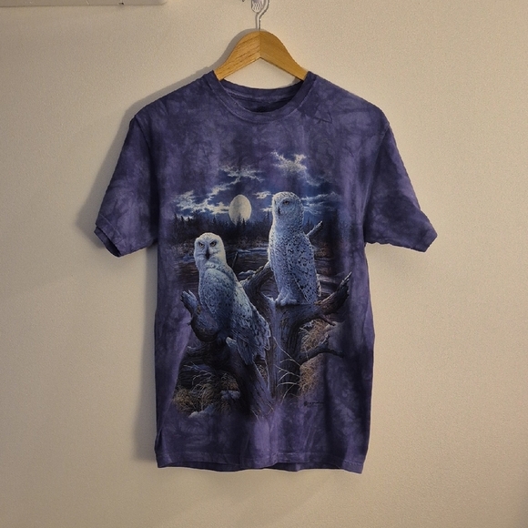 The Mountain Other - The Mountain Snowy Owl T-Shirt - Vintage 1999 Tie-Dye - Medium